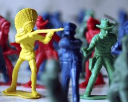 toy figures of cowboys and indians 